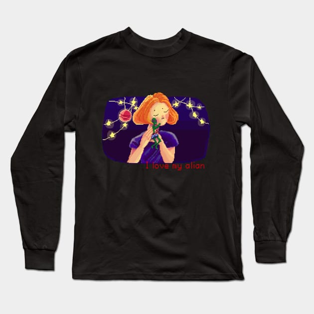 I love my alian Long Sleeve T-Shirt by Artbytonishke